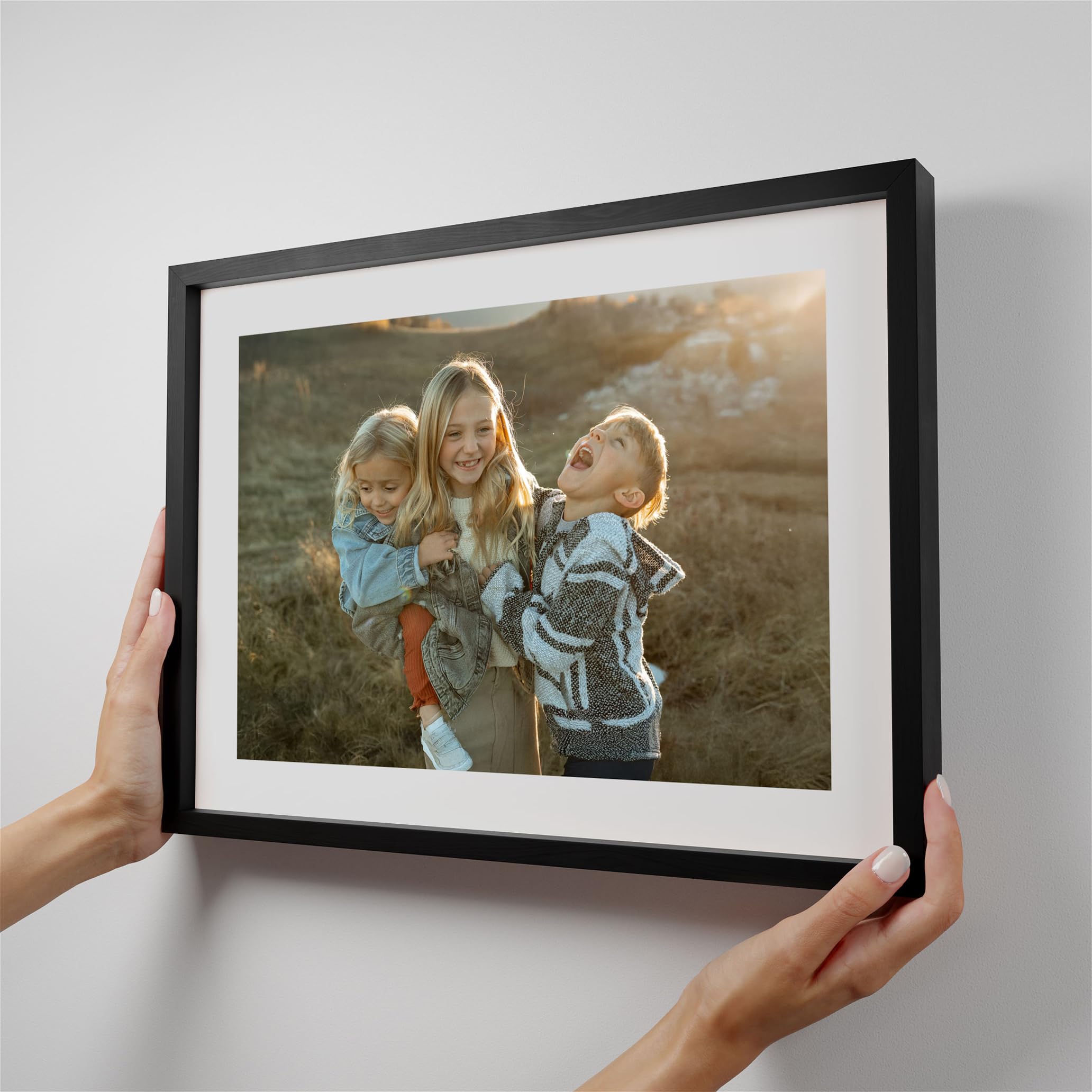 Mixtiles Official - Custom Photo Tiles - Magnetic Wall Frames - Adhesive Sticker, no Nails - Personalized Printed Photos - Various Sizes and Frames -