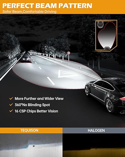 Miniatura 6 de Bombillas 9005HB3, 50000 lm ultra brillantes 6500 K blanco frío con ventilador de enfriamiento de 14000 RPM, listo para usar, luces antiniebla,