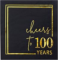 Vista 11 de Servilletas de cóctel para celebrar años - paquete de 50 - servilletas de cumpleaños desechables de 3 capas de 5x5 pulgadas, servilletas de papel