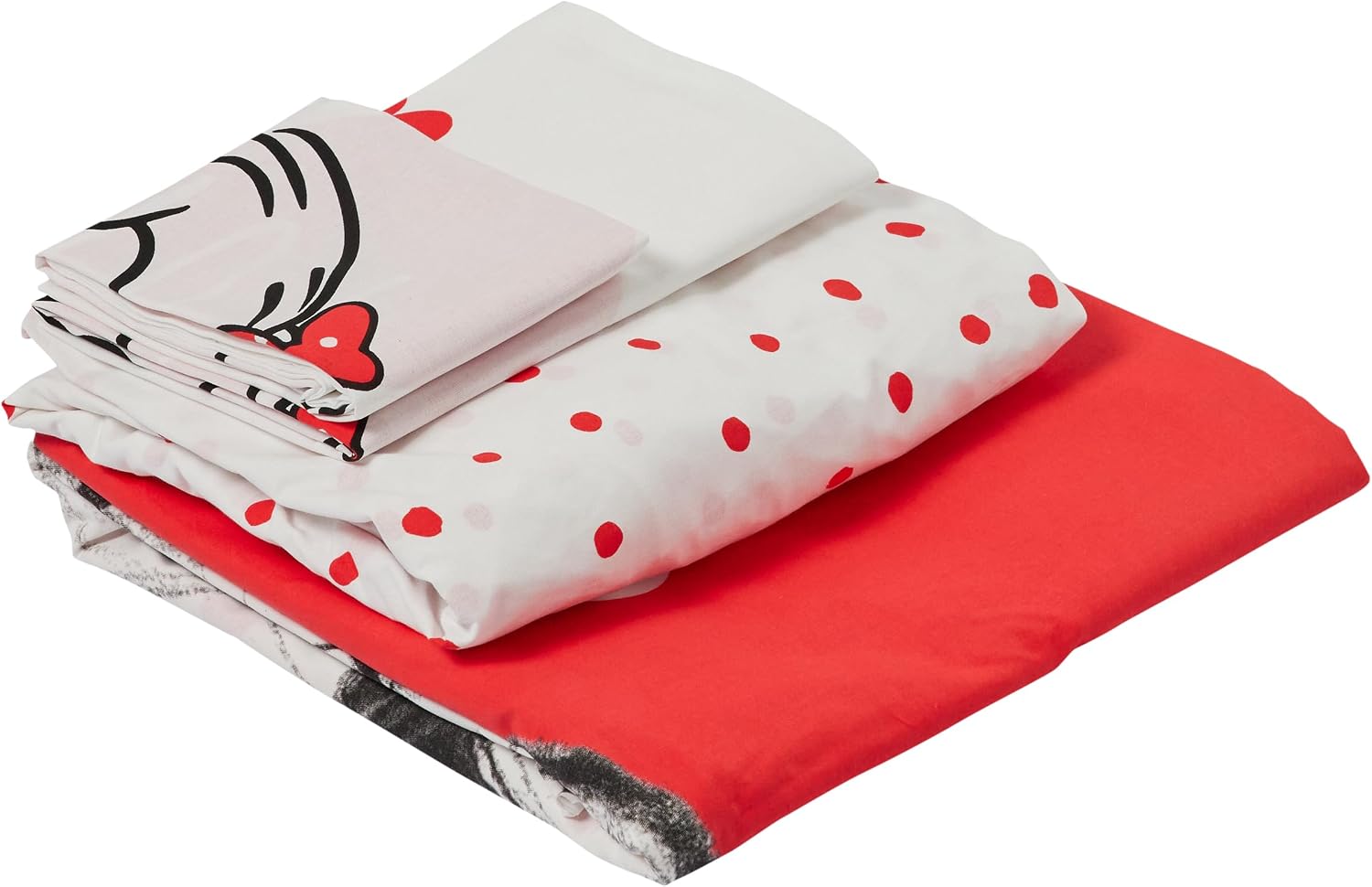Taç Lisanslı Minnie & Mickey Lovely Desenli Pamuk Nevresim Takımı, Çok Renkli, Çift Kişilik