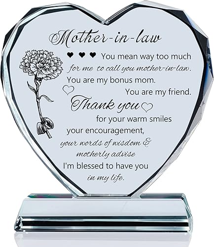 Movdyka Heart-Shaped Keepsake - Christmas Gifts For Mother In Law