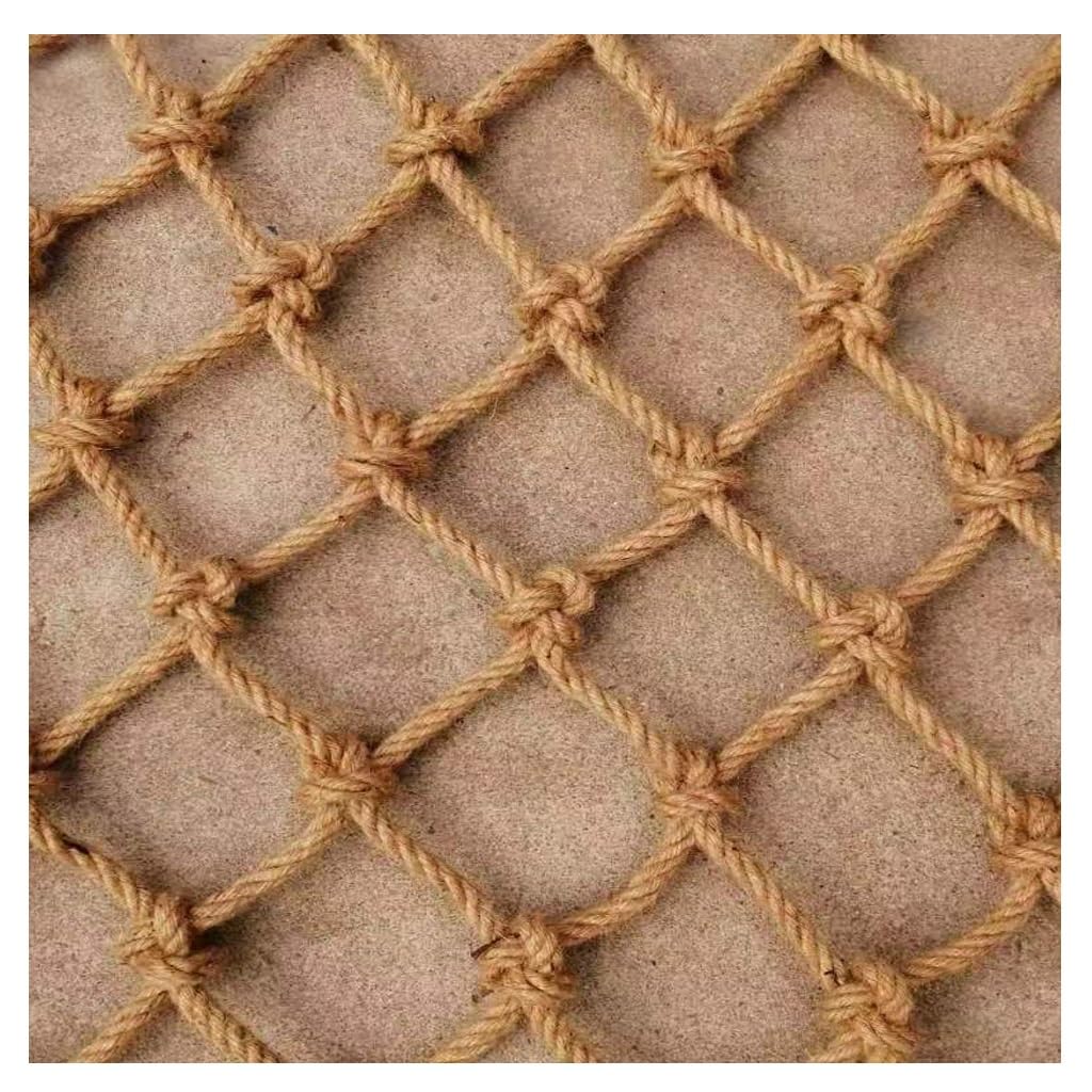 Premium Hemp Rope Net Photo Wall Decoration Mesh Nets Ropes Hammock Safety Net Perfect for Decorative and Functional Use Indoor and Outdoor(1x3m)