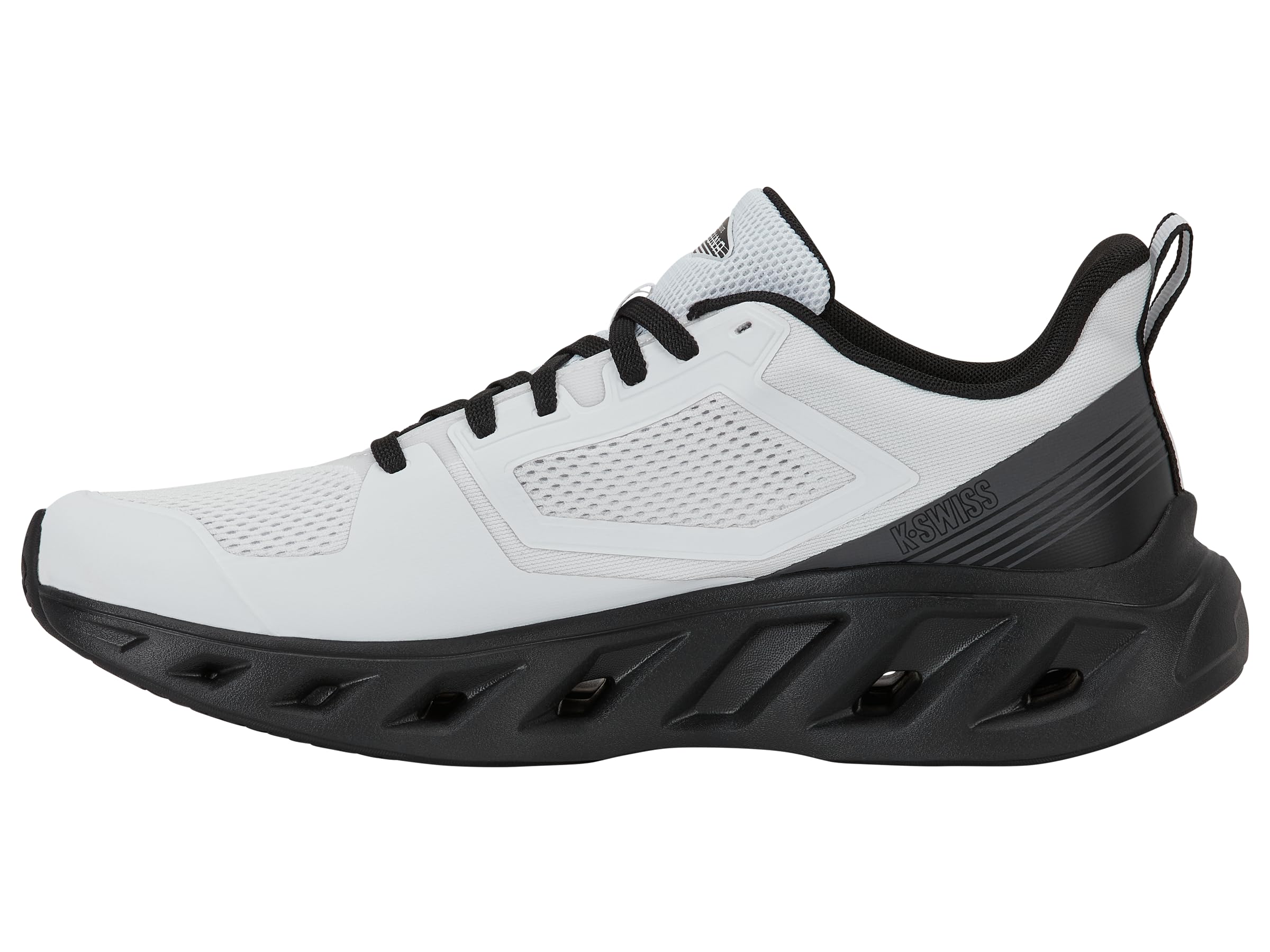 K-Swiss Laguna Tubes Lite Zapatillas de Correr para Hombre Blanco, Asfalto Blanco Negro, 42.5 EU