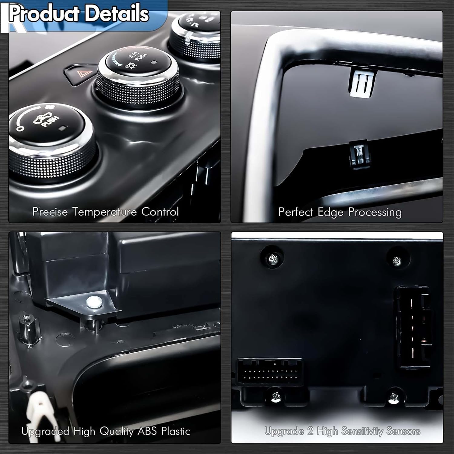 AC Heater Climate Control Unit with Casing for Mopar # 68268189AA Fit for 2013-2018 Dodge Ram 2500 3500 1500， Temperature Control Replace#68105021AF 68105021AC/AD/AE 68226600AA/AB 68236775AB