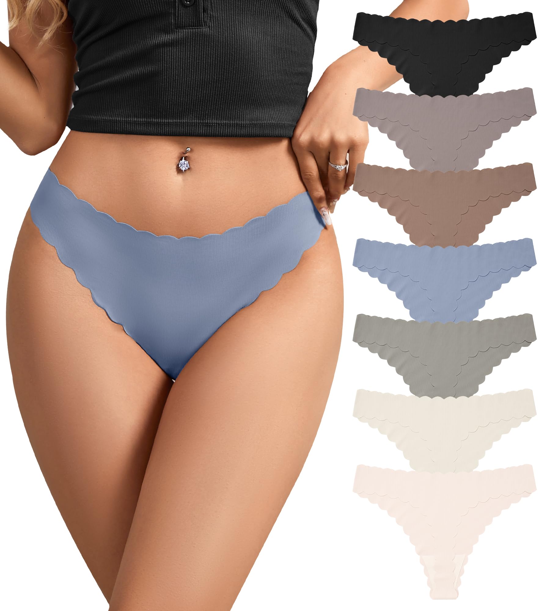 SHARICCA Seamless Thongs