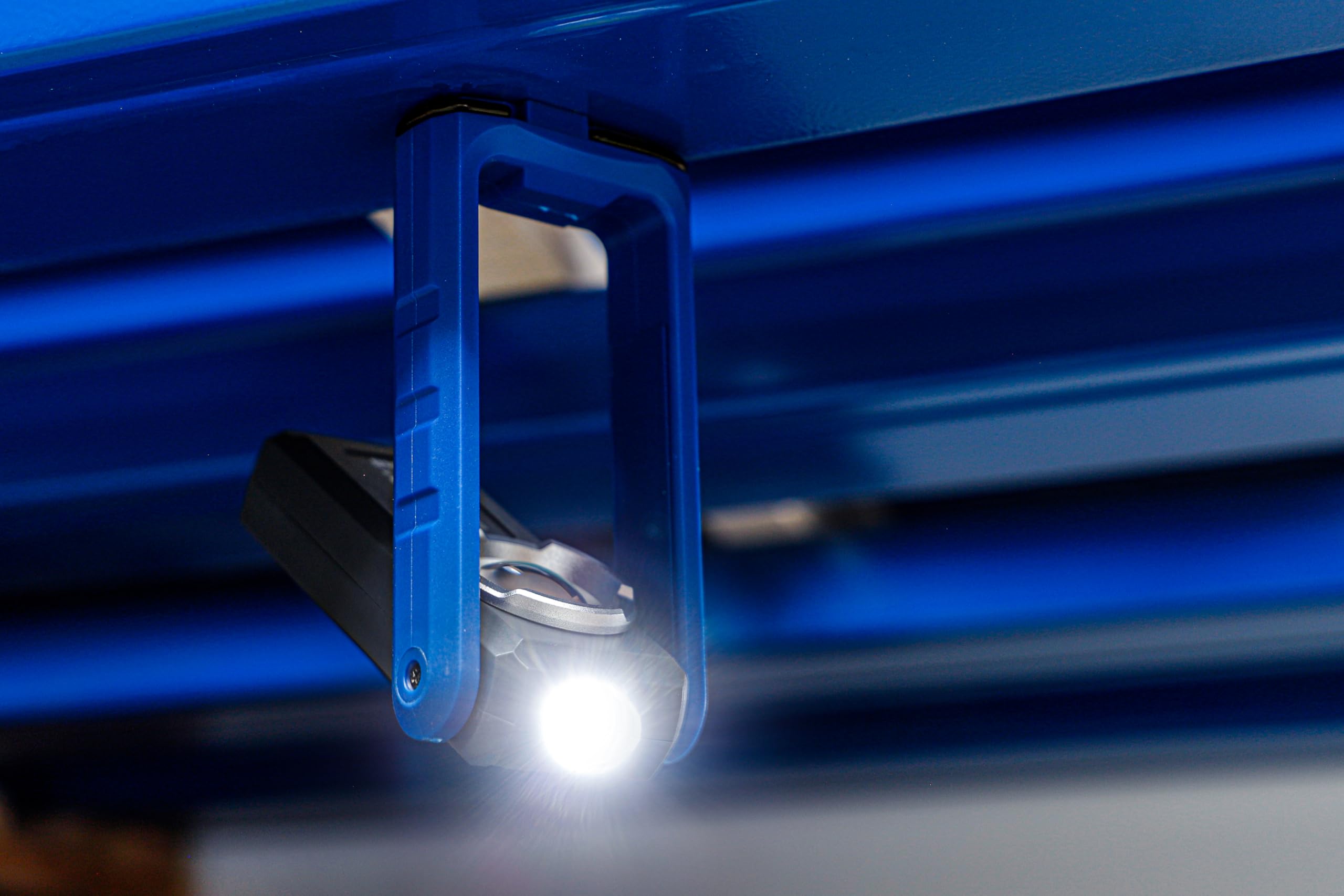 BGS 85348 | Lampa warsztatowa COB LED z magnesem i hakiem | składana | z funkcją ładowania indukcyjnego