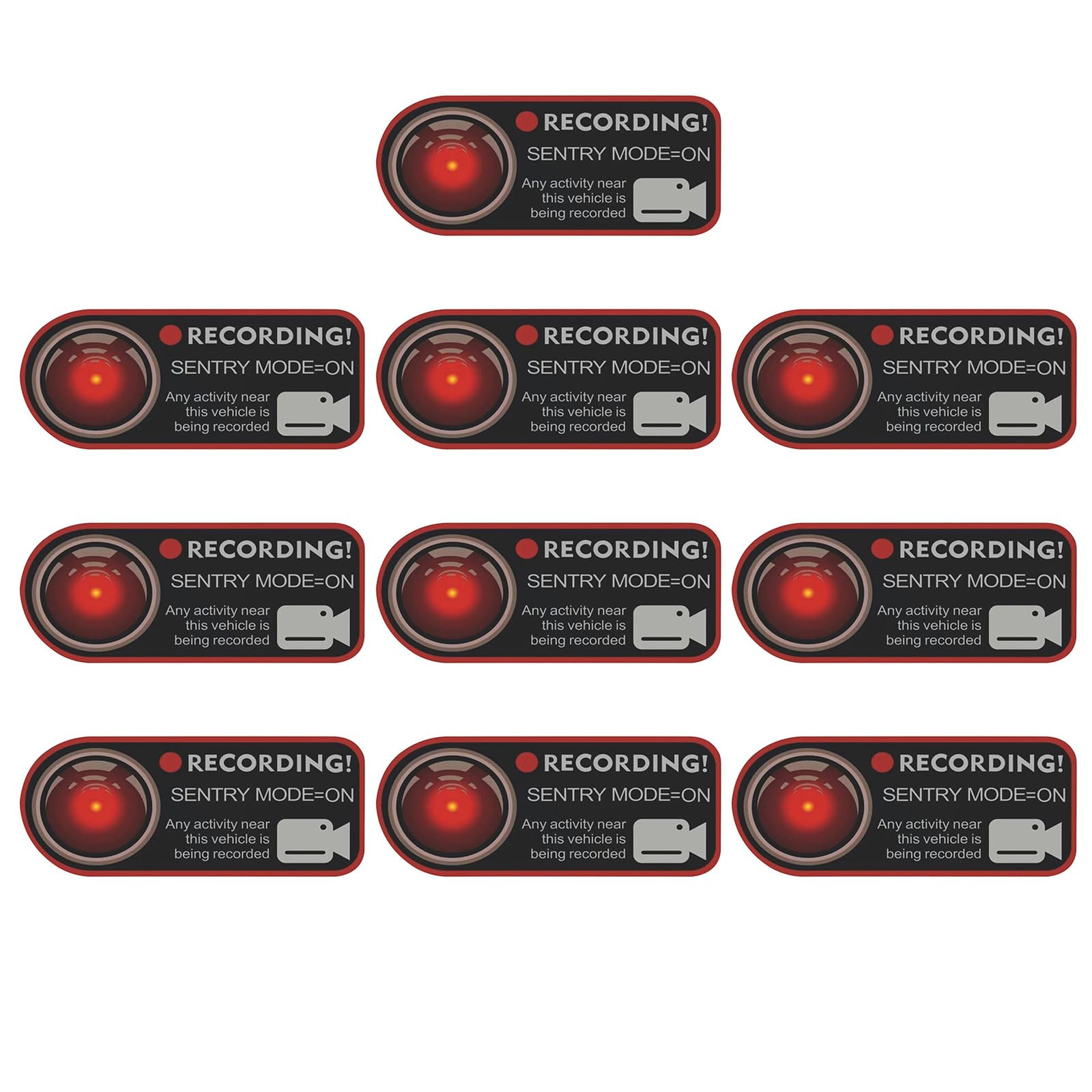 Pegatinas avanzadas para coche de vigilancia con sistemas de alarma de vigilancia de vehĆculos pegatinas de aparcamiento para la protección del vehĆculo
