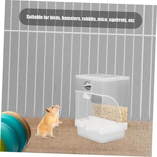 Miniatura 9 de STOBOK Comedero automático para pájaros sin ensuciar, accesorios para periquitos canarios, cacatúa, pinzón, periquito, semilla, contenedor de
