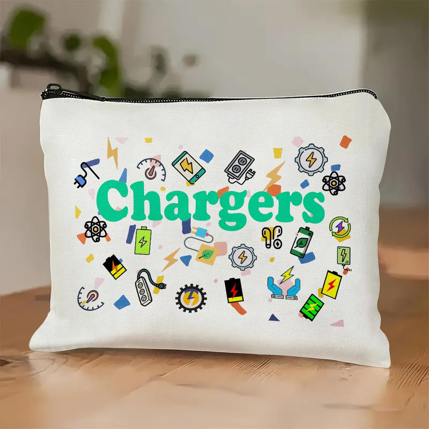 Makeup Bag for Women Travel - Zipper Cosmetic Storage Bag with Vibrant Designs, Soft Fabric & Multi-Use Functionality (Perfect Gift for Birthdays, Graduation, Christmas) (Style E) - Image 5