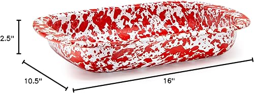 Miniatura 8 de Golden Rabbit Esmalte - Patrón de remolino gris pardo - Molde para hornear de 3 cuartos de galón