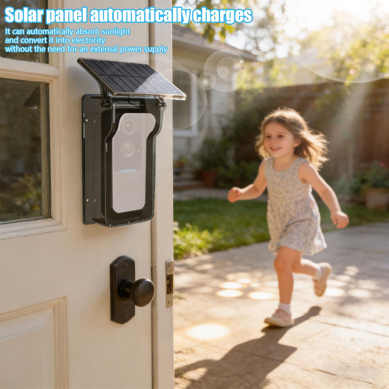 Protezione solare in ABS resistente alle intemperie per videocitofono con conversione efficiente della potenza e staffa di montaggio modificabile forte allarme Defender