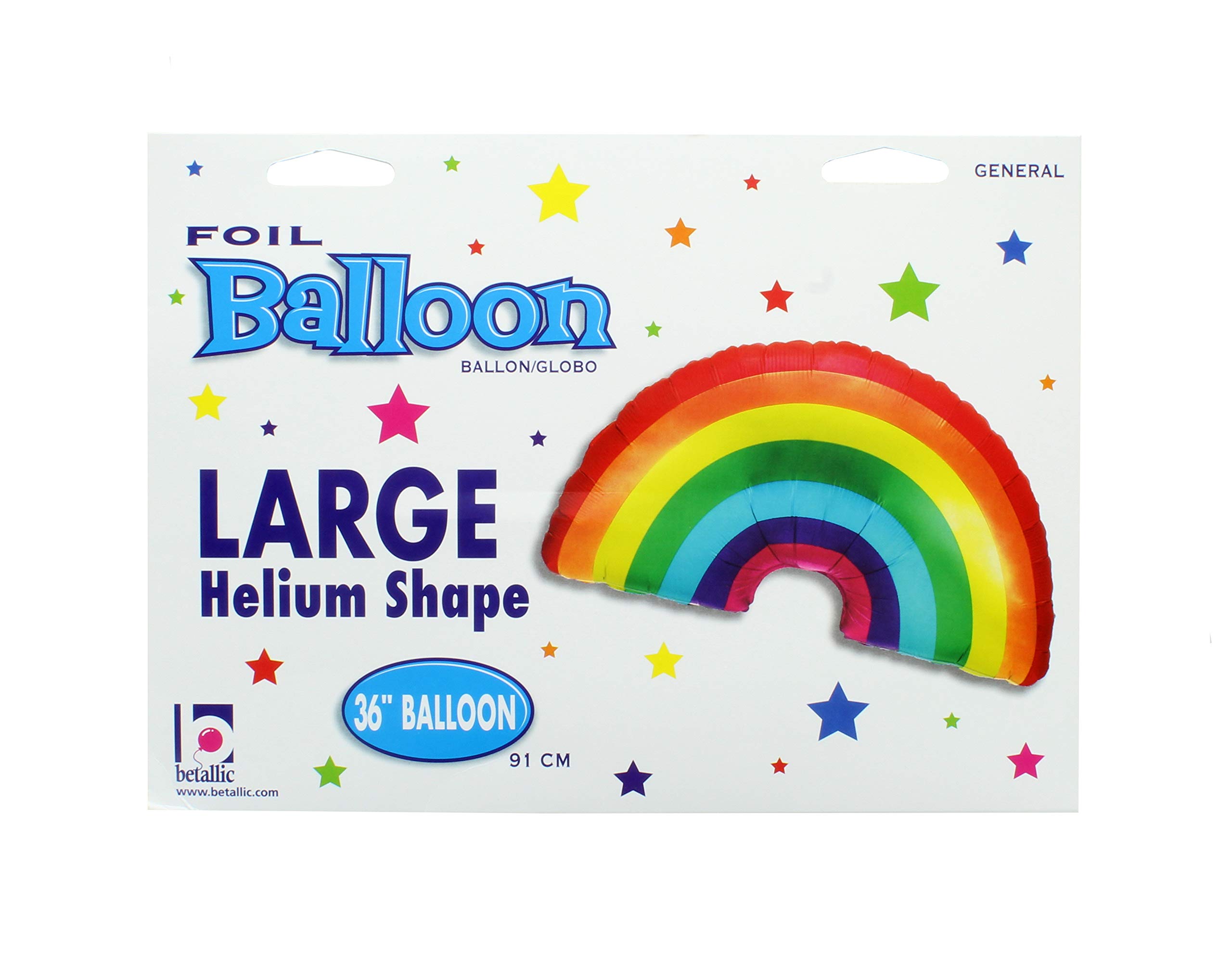 Ranbow Balloon Large 36 Mylar Ranbow Balloon Shape / | Etsy