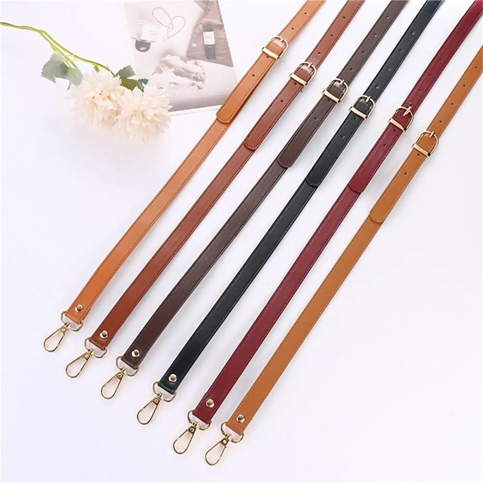 Correa Para Bolso De Piel De Mujer 2 piezas de 120 cm, asa de bolso ajustable, correa de repuesto for bolsos de mujer, piezas de bolso de hombro de cuero, cinturones, correas, accesorios for bolsos Co