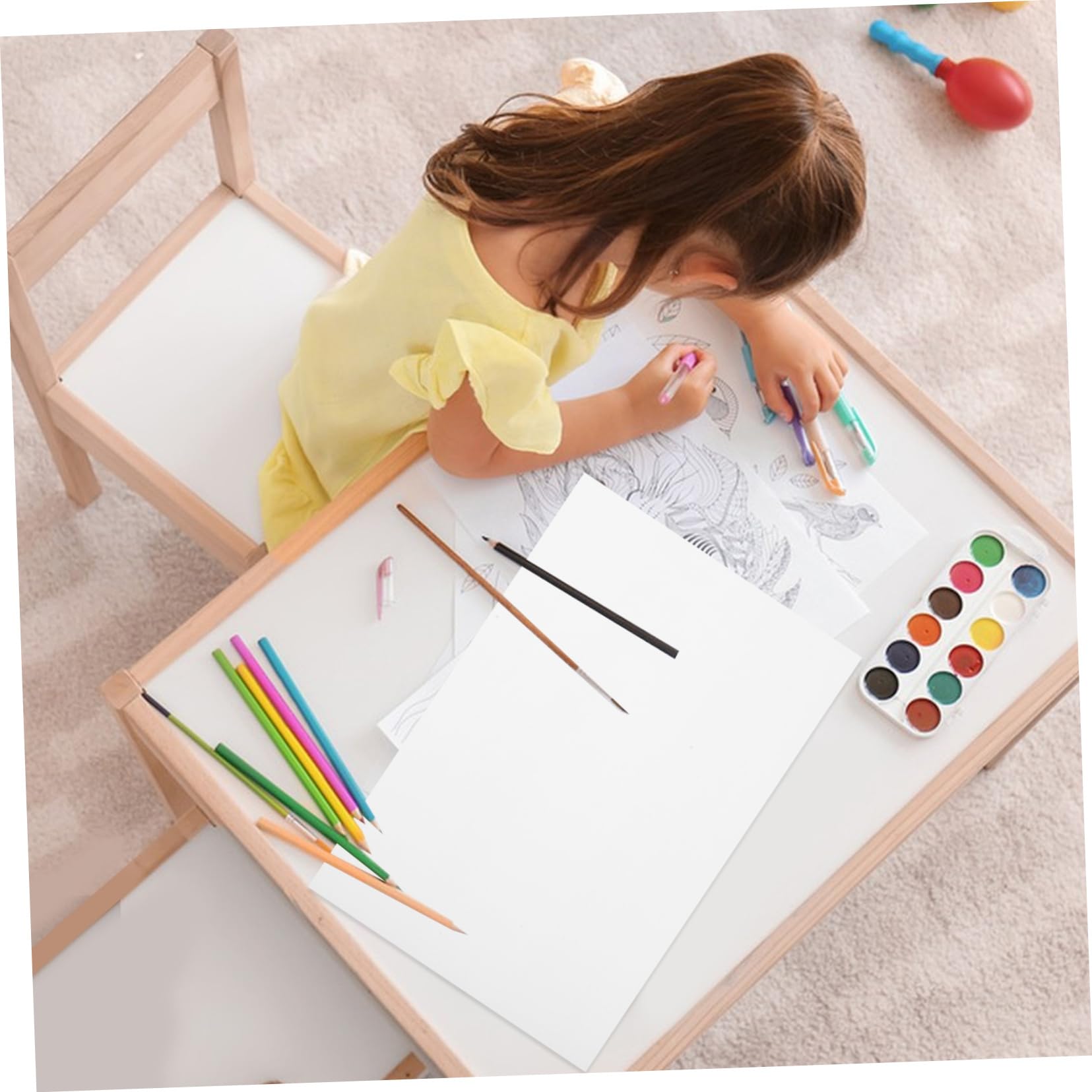 Zeichenblock für Marker für Künstler und Illustratoren 100 Blatt Weiß