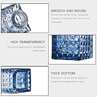 Vista 2 de Juego de jarrones de vidrio para brotes de 16 piezas, jarrones pequeños de flores, jarrones de vidrio para centros de mesa, decoraciones de mesa