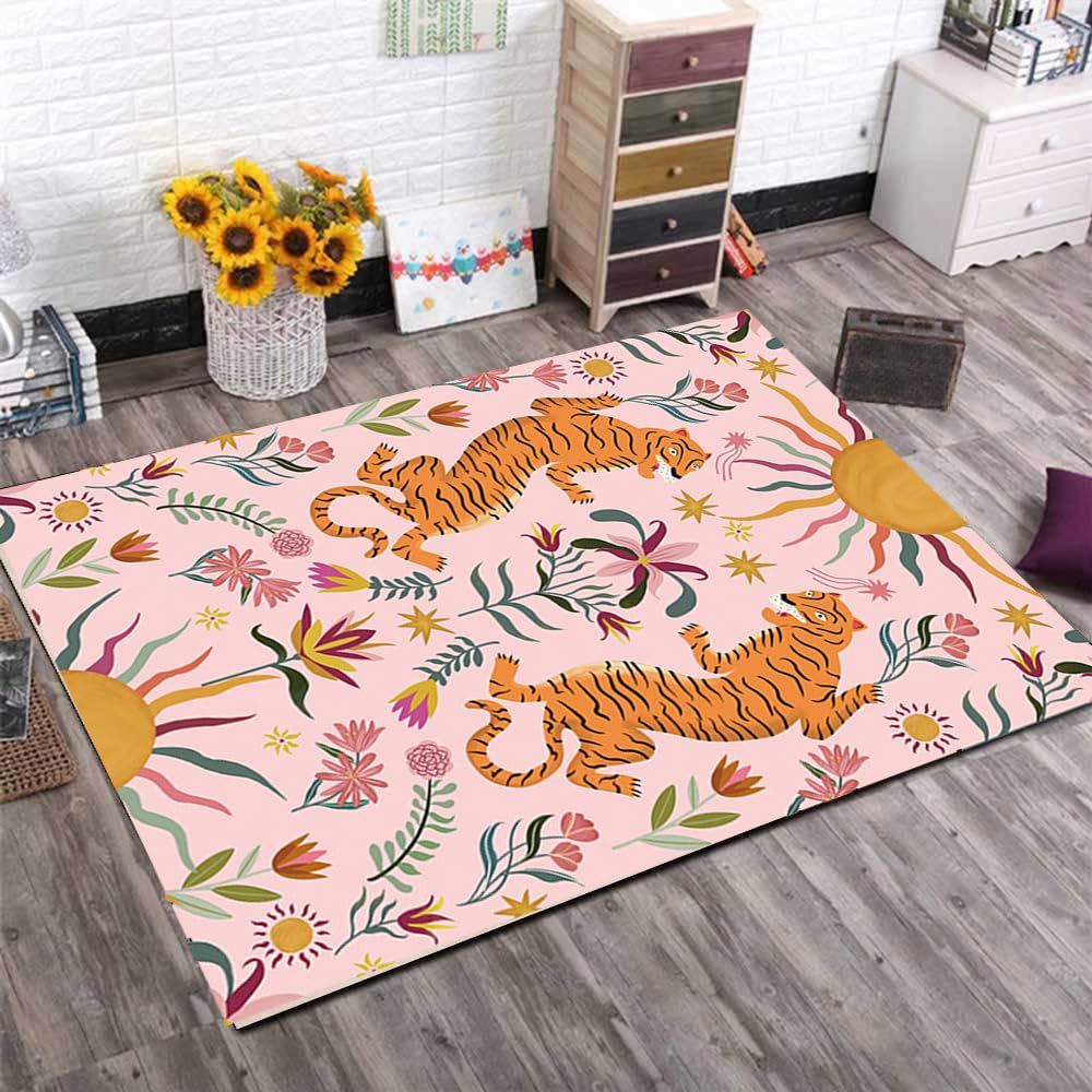 Tapis enfant anti-glisse et facile à nettoyer pour salon et chambre de bébé