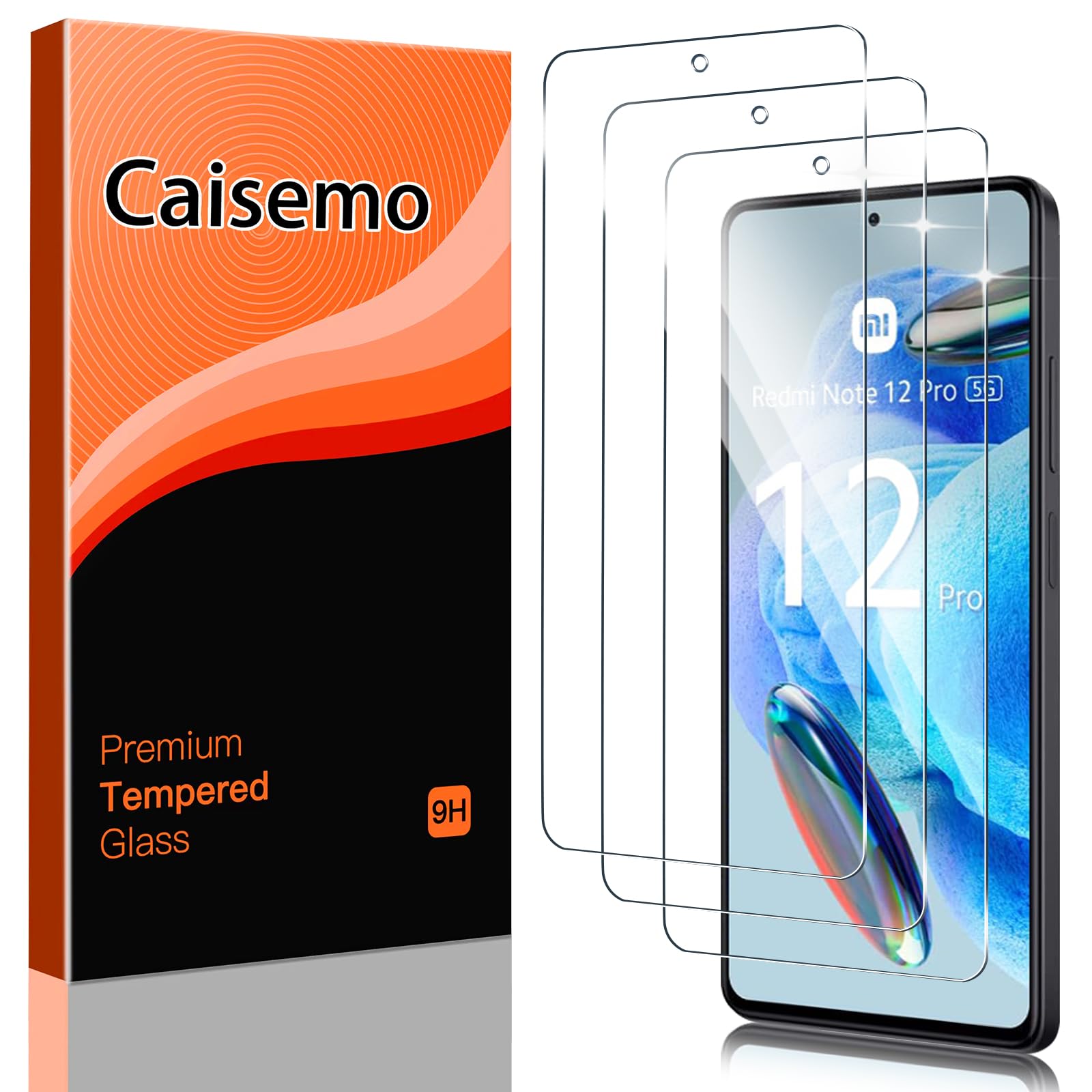Caisemo 3 Pack For Xiaomi Redmi Note 12 Pro 5G