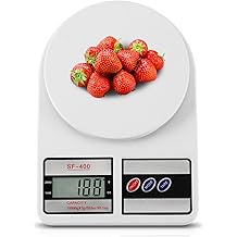 Digital Kitchen Scale 22lb/10kg Capacity, Stainless Steel Food Scale with oz/g Units | Replaceable Battery Power | Ideal for Meal Prep, Cooking, Baking
