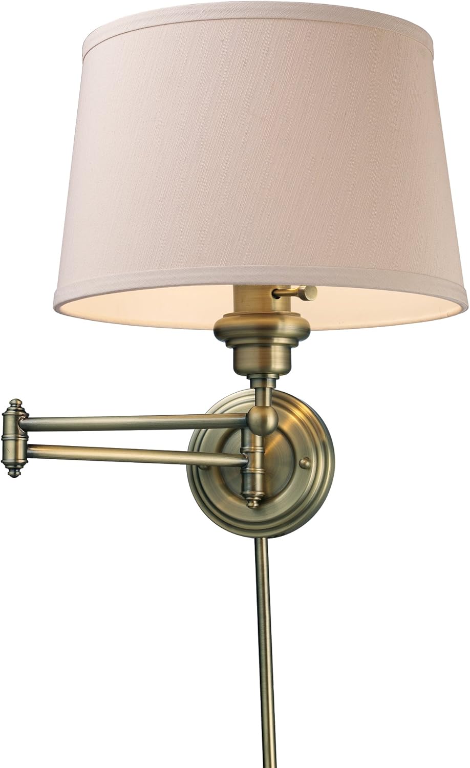 Flash Sale Elk 11220/1 Westbrook 1-Light Swing arm Antique Brass Wall Sconce, 12 W x 14.5 H