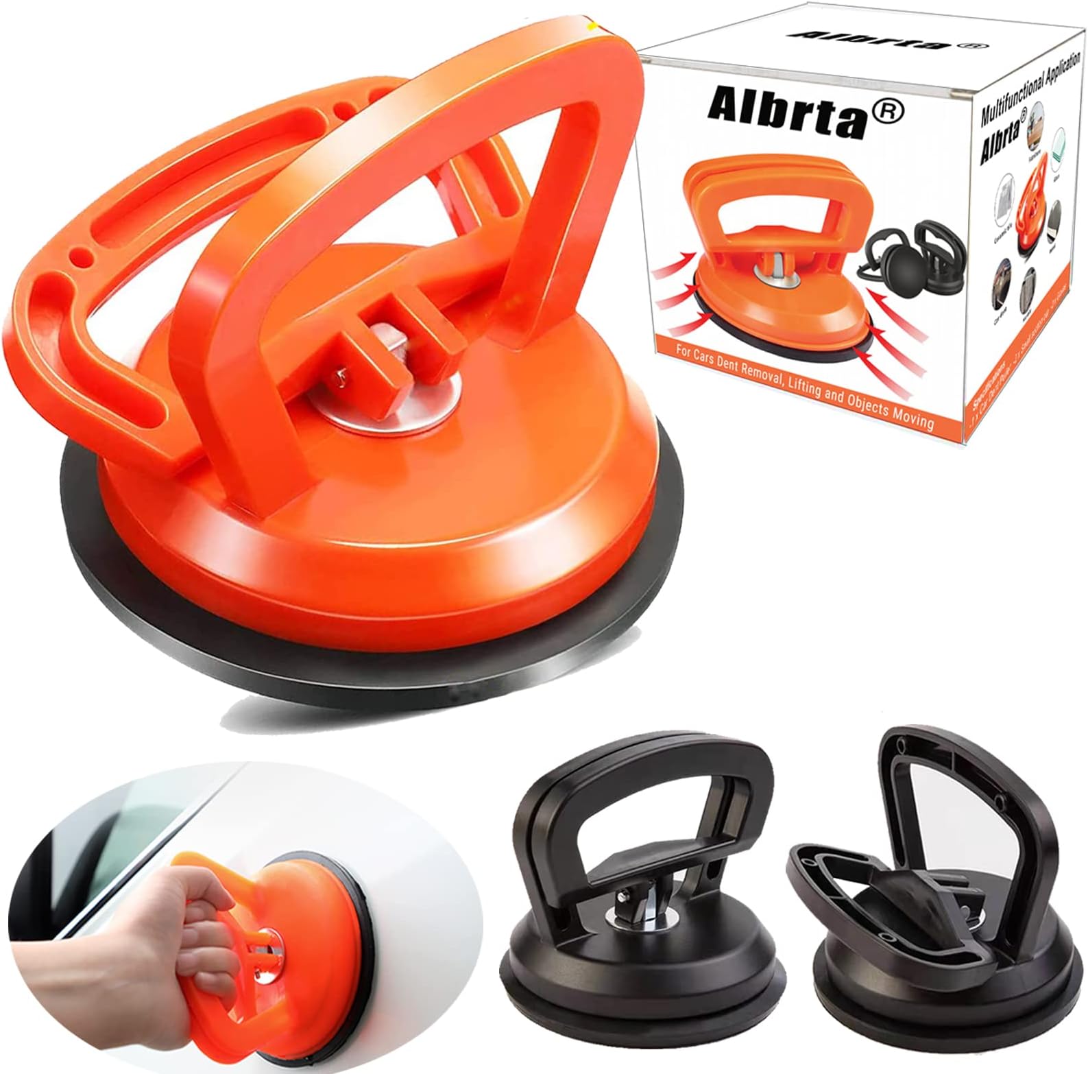Albrta Dent Puller,Powerful Car Dent Puller,Car Dent Removal Kit,Dent Remover Tool for Car Dent Repair, Glass, Screen, Tiles Lifting and Objects Moving