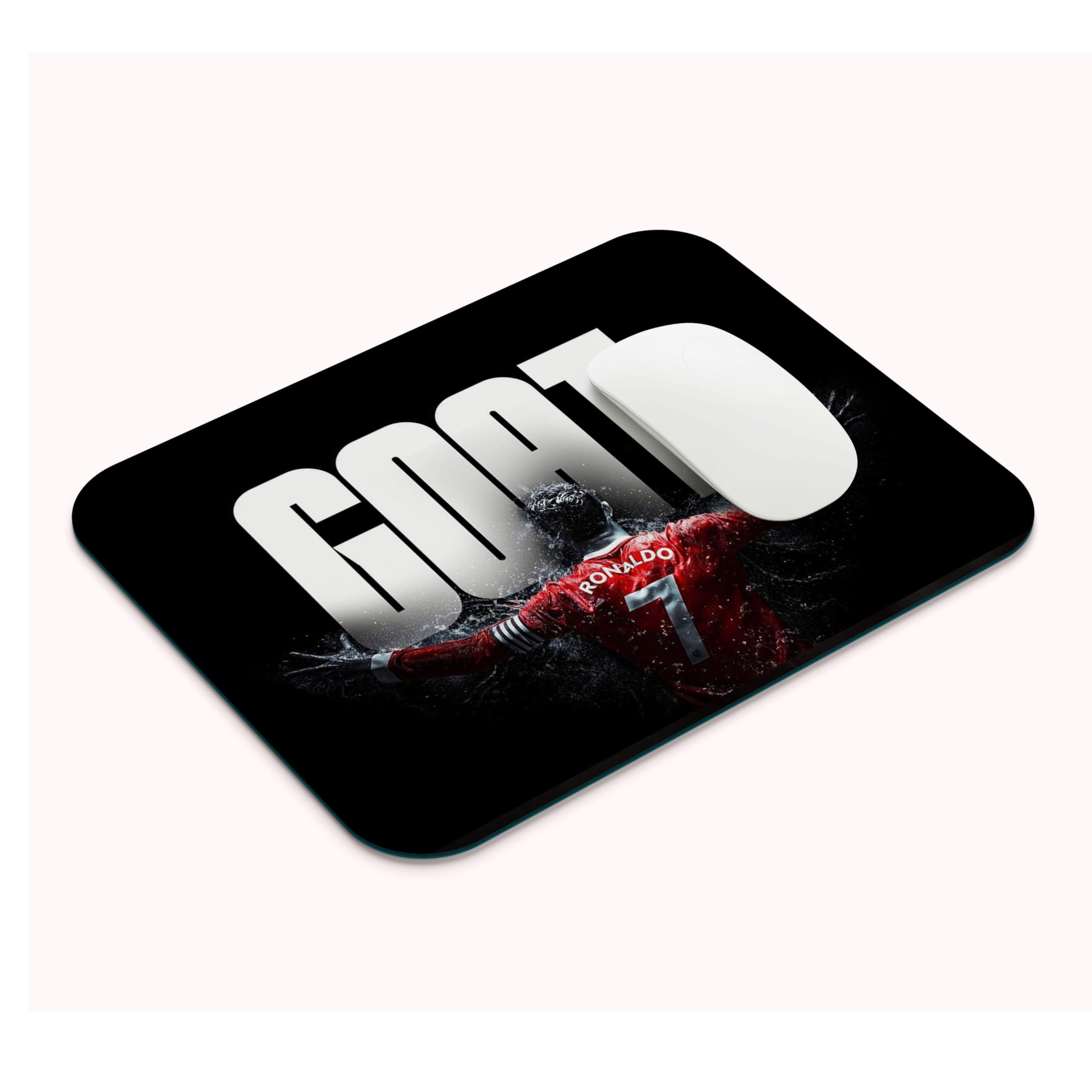 Cristiano Ronaldo Mouse Pad - CR7 Goat Design Gaming Mouse Mat, Large Non-Slip Rubber Base, Waterproof Surface for Gamers, Fans, and Office, 9x7 inch-image-43