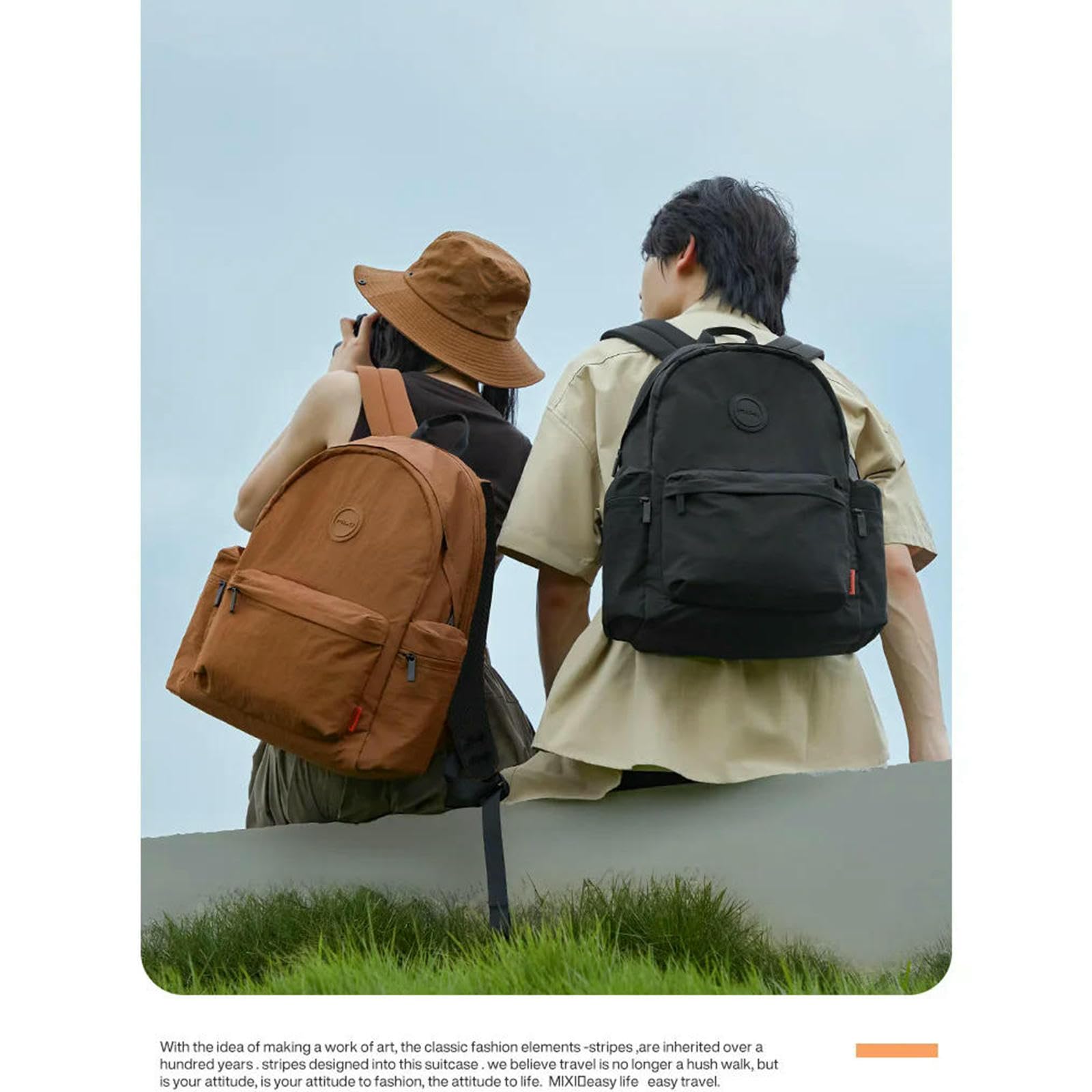 Schulrucksack Leichte Outdoor-rucksäcke Für Männer Und Frauen, Lässige Tragbare Laptop-rucksäcke, Reise-schultaschen, Wasserdicht Langlebig, Kleine Wandertaschen -grau-17 Zoll