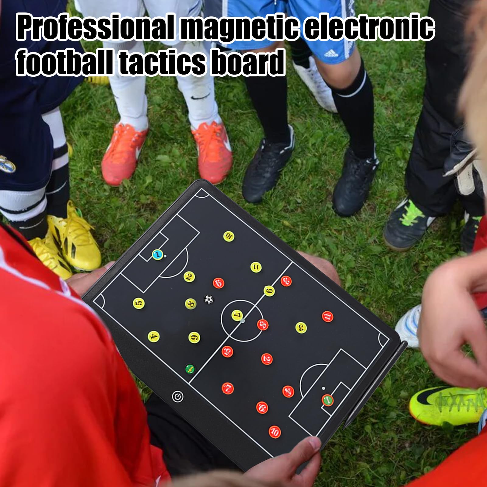 Tablero De Tácticas Electrónico Pizarra Futbol Entrenador LCD Con Pegatinas Magnéticas