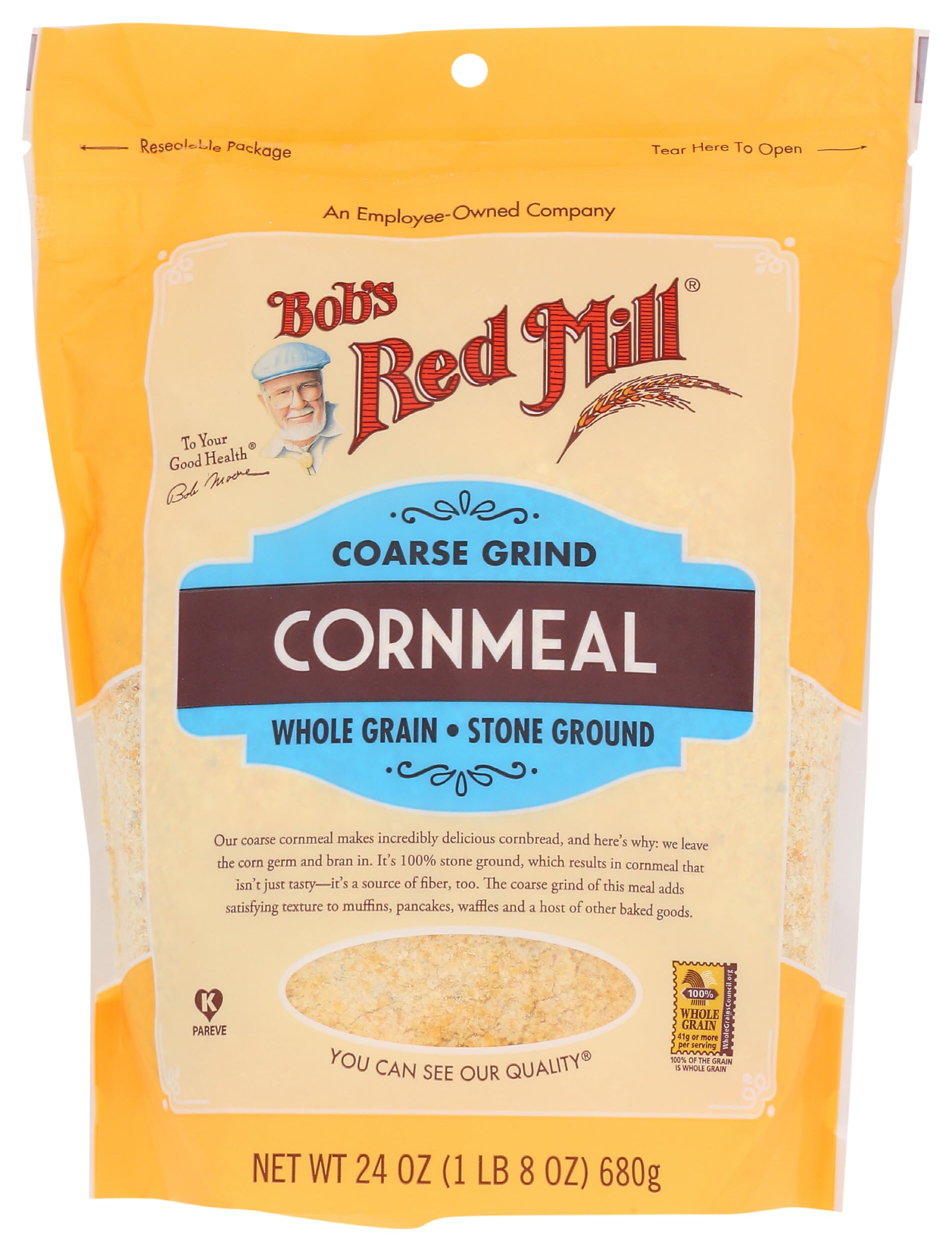 Bob's Red Mill Coarse Grind Cornmeal, 24 Oz