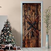 Vista 77 de Adhesivos 3D para puerta, murales para despegar y pegar, puerta de madera, papel tapiz autoadhesivo, extraíble, PVC, impermeable, póster