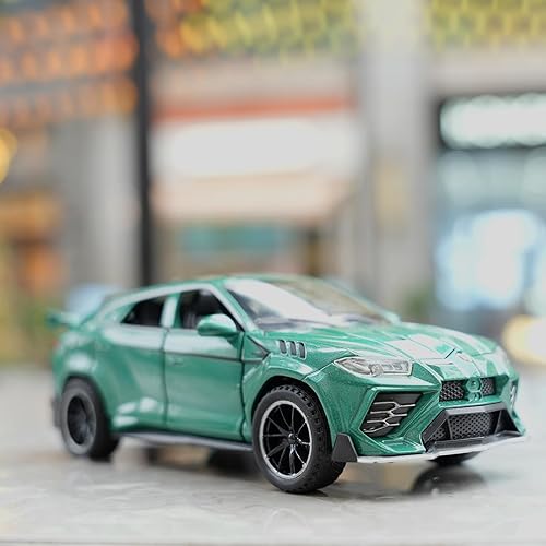 Miniatura 7 de WAKAKAC Coche de juguete para 132 Urus modelo Car Pull Back con luz y sonido Vehículo de juguete para niños pequeños de 3 años y niñas, regalo de