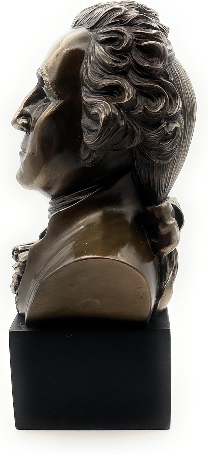 RUSTIX George Washington Bust Statue – Revolutionary War Historical Figurine – Decorative Founding Father Sculpture for Home, Office, or Patriotic Displays