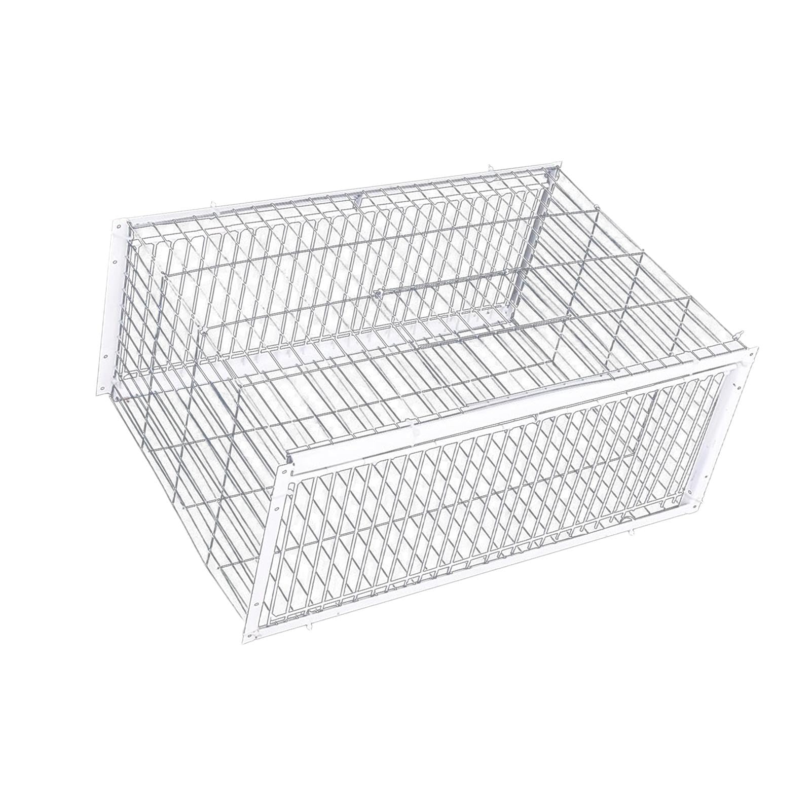 Pigeon Trap Cage 15.75"x11.81"x10.24" Pigeon Coop for Farms Chicken Orchards 2 Door-image-14