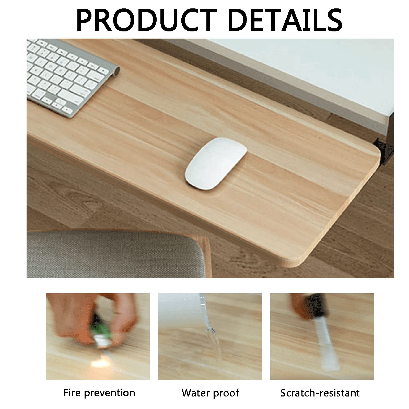 Er Extension de bureau pour clavier d'ordinateur et souris, pliable à