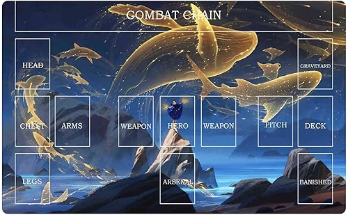 FAB - Tapete de juego para juego de cartas TCG y alfombrilla de mouse de 23.6 x 13.9 pulgadas, tapete de cartas de juego premium, tapete de juego