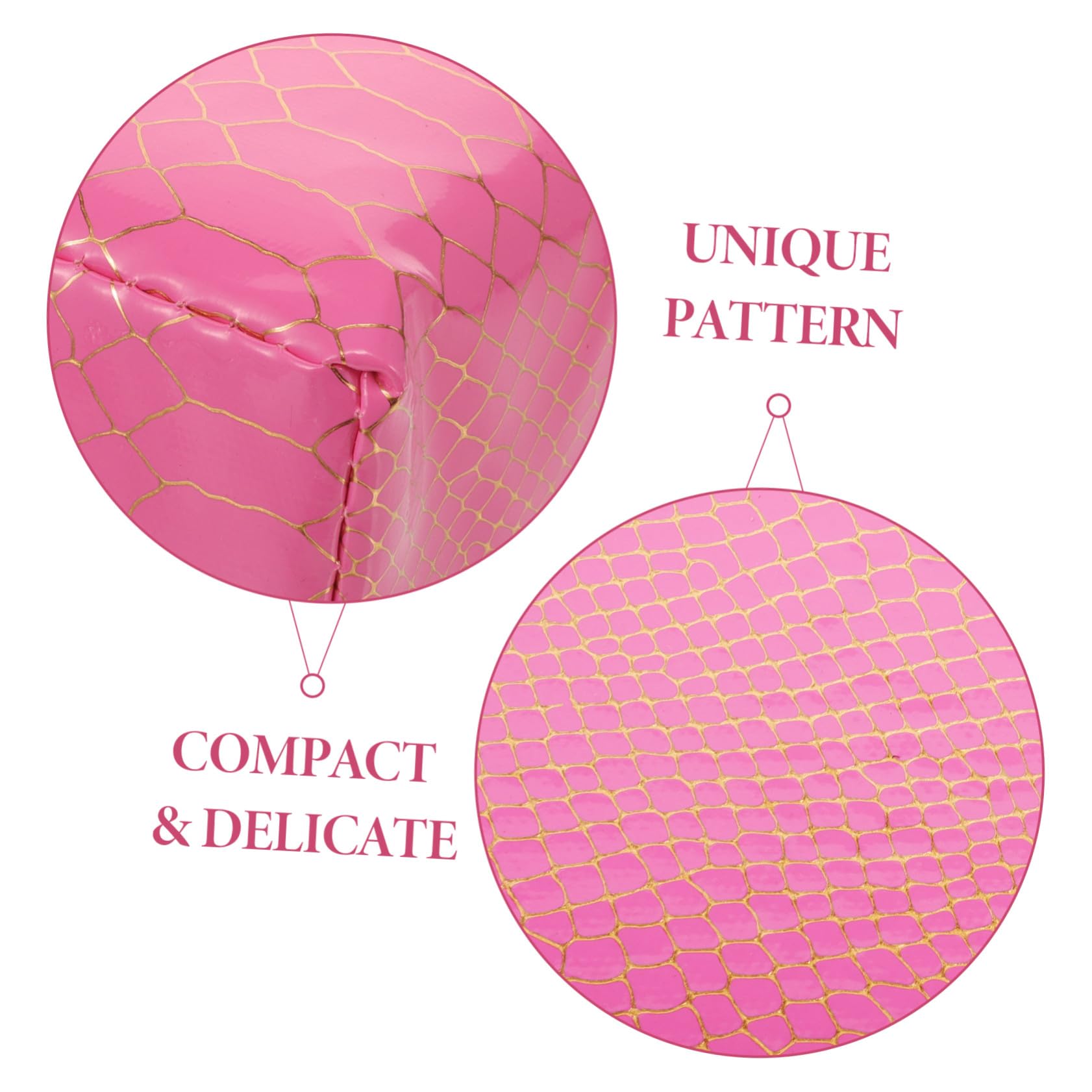 GANAZONO Cuscino Poggiamano in Pelle Pu e Spugna Rosa per Manicure Leggero e Lavabile, Design Unico per Manicure a Casa e Salone
