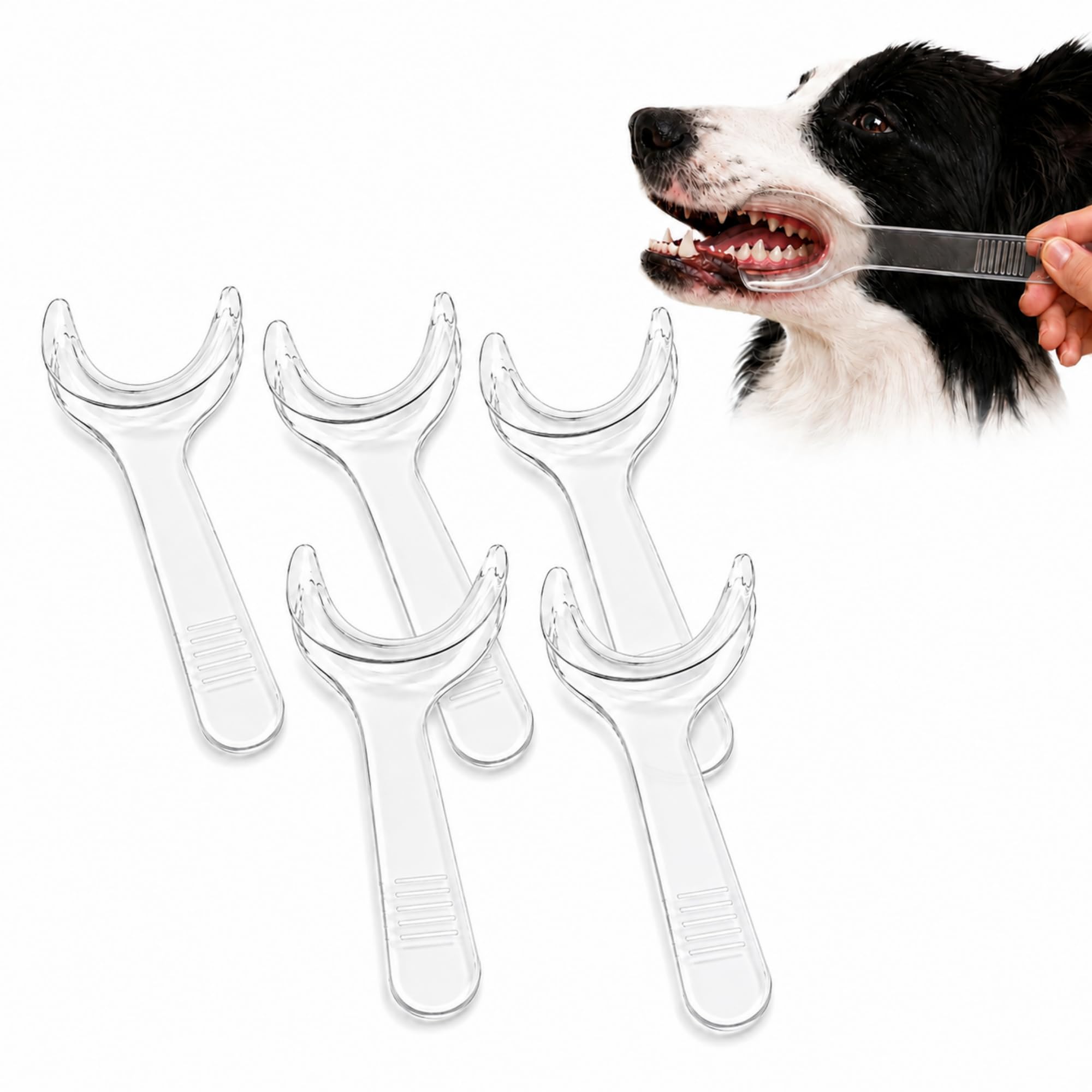 Dog Cat Dental Mouth Opener, Multifunctional Mouth Opening Tool for Pets Teeth Cleaning and Oral Care，5pcs：Small