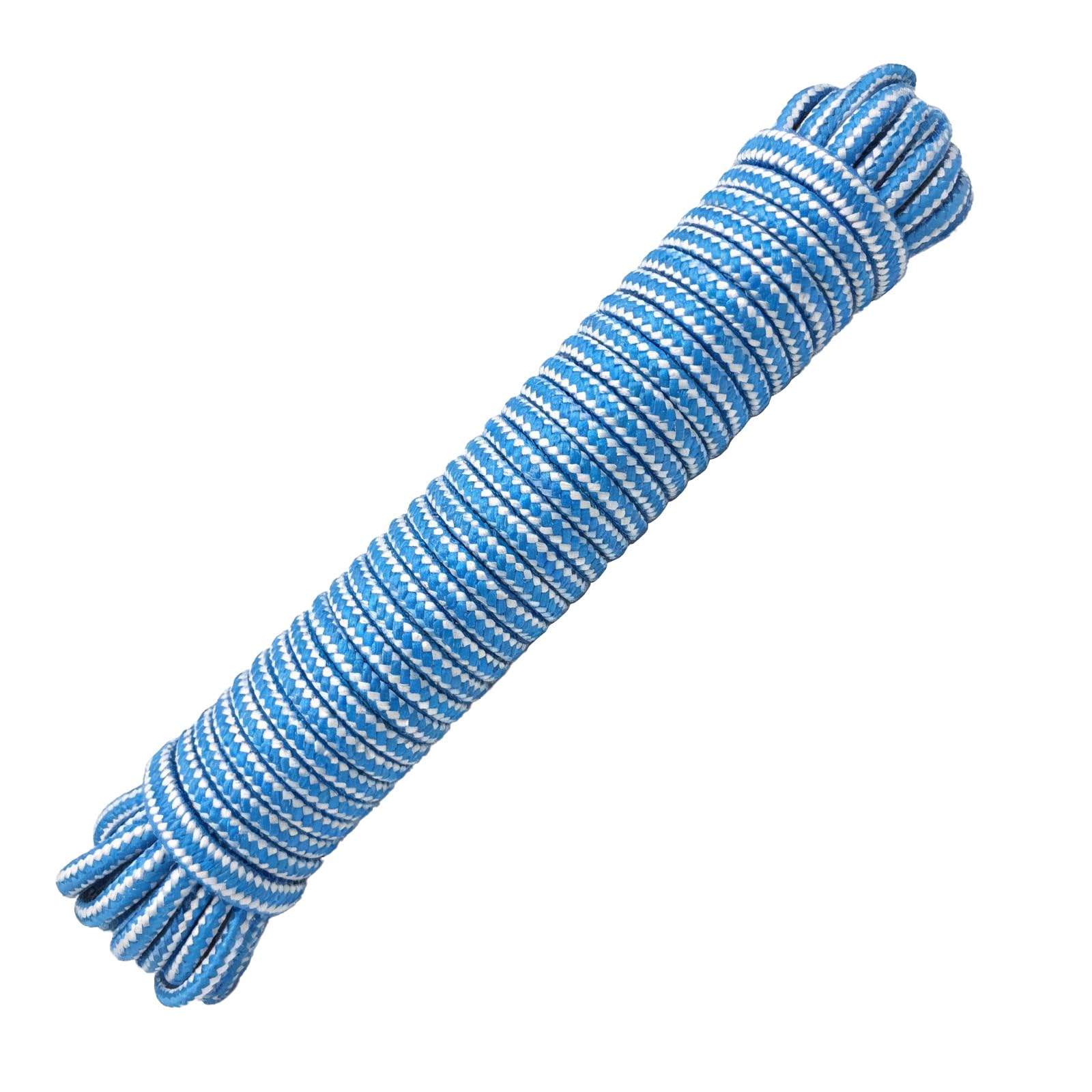 HUtzpah polypropylene rope (6mm 15m Blue) – light versatile braided rope Suitable for outdoor DIY crafts garden boats fixing camping – highly resistant and abrasion resistant