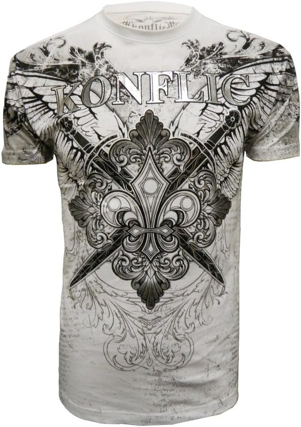 Konflic Men's Spirit of Valor MMA T-Shirt White