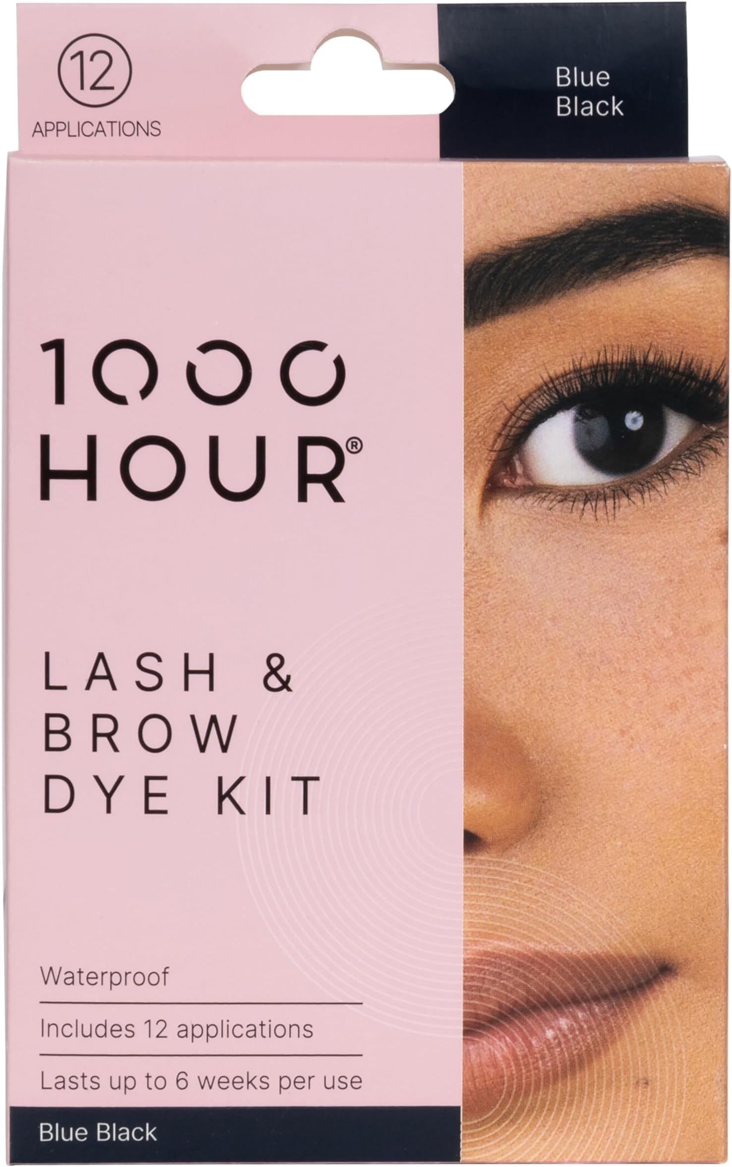1000 Hour Professional Formula Lash & Brow Kit - Defined Brows w/a Long-Lasting Formula with Eyebrow Mascara - Brow Gel for Stunning Brows that Last Up To 6 Weeks with 12 Applications - Blue Black
