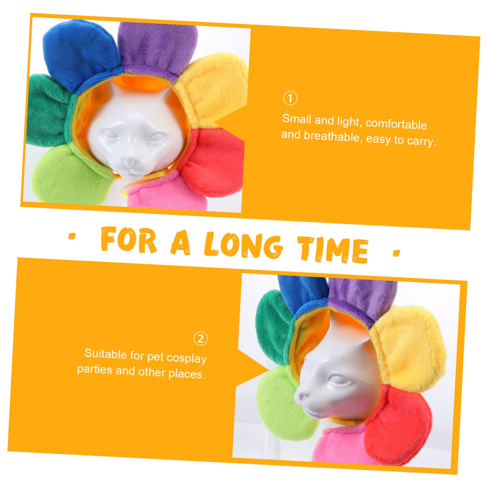 Mipcase Sombrero de Girasol para Perro o Gato Divertido y Decorativo para Fiesta para Eventos al Aire