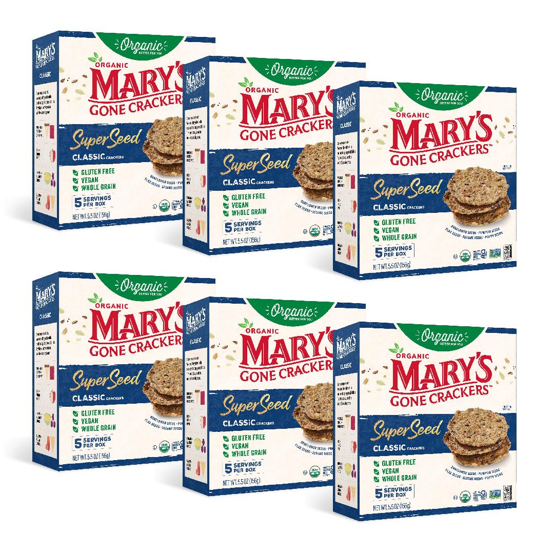 Mary's Gone Crackers Organic Super Seed Crackers, Classic