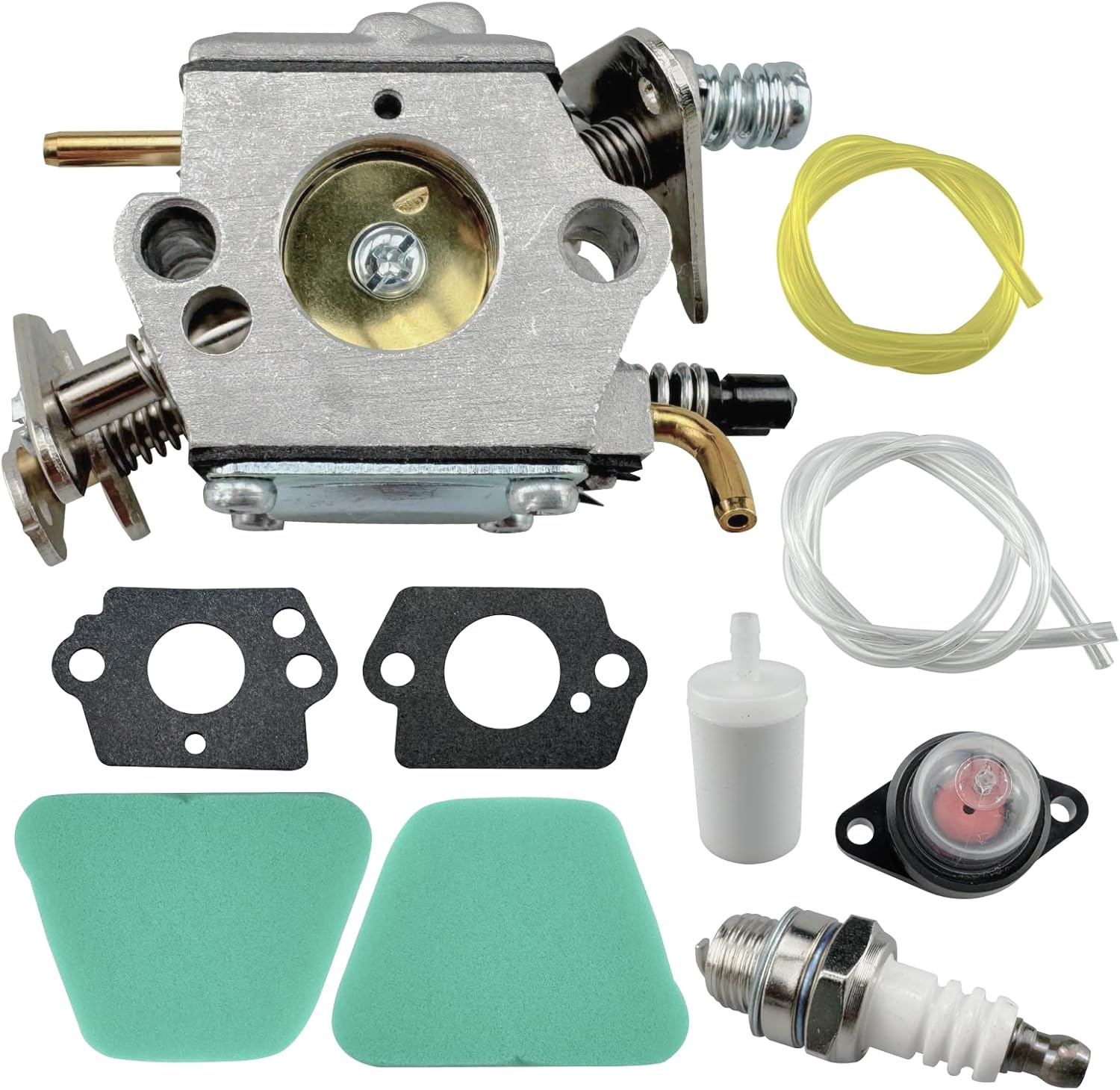 Carburetor Carb Kit Replacement Fit for Craftsman 16 inch Chainsaws for 18 Inch 40CC 36CC Parts 358.350460 358.350370 Repair Kit