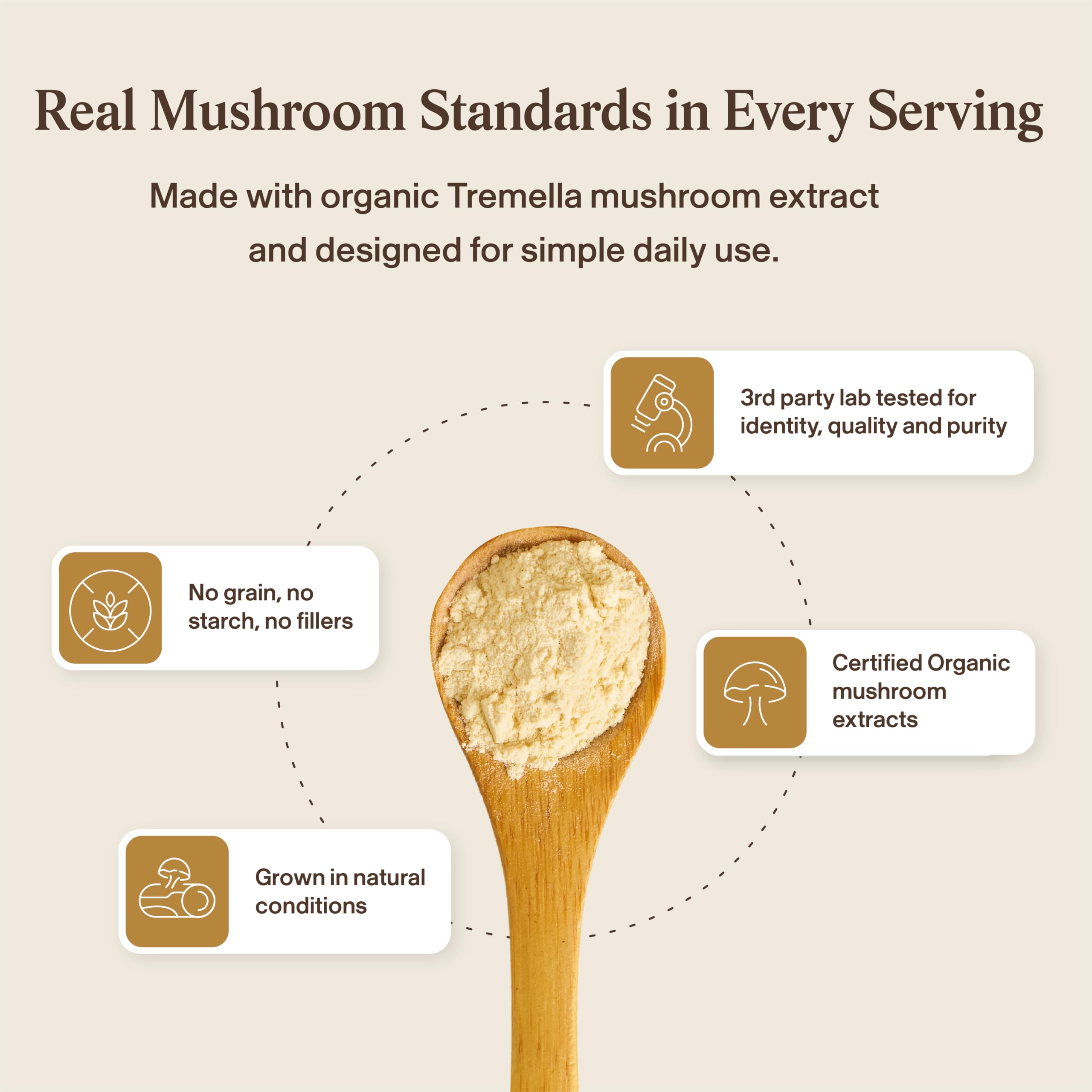 Real Mushrooms Organic Tremella Powder from Fruiting Body, 60 Servings — Amazon image 7