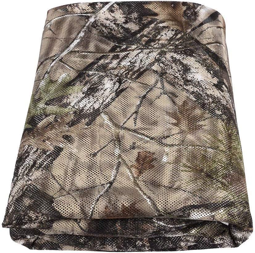 Hunting Blind 300D Durable Grid Mesh for Hunting, Photography, Camping, Concealment, Disguise, Sunshade, Convers