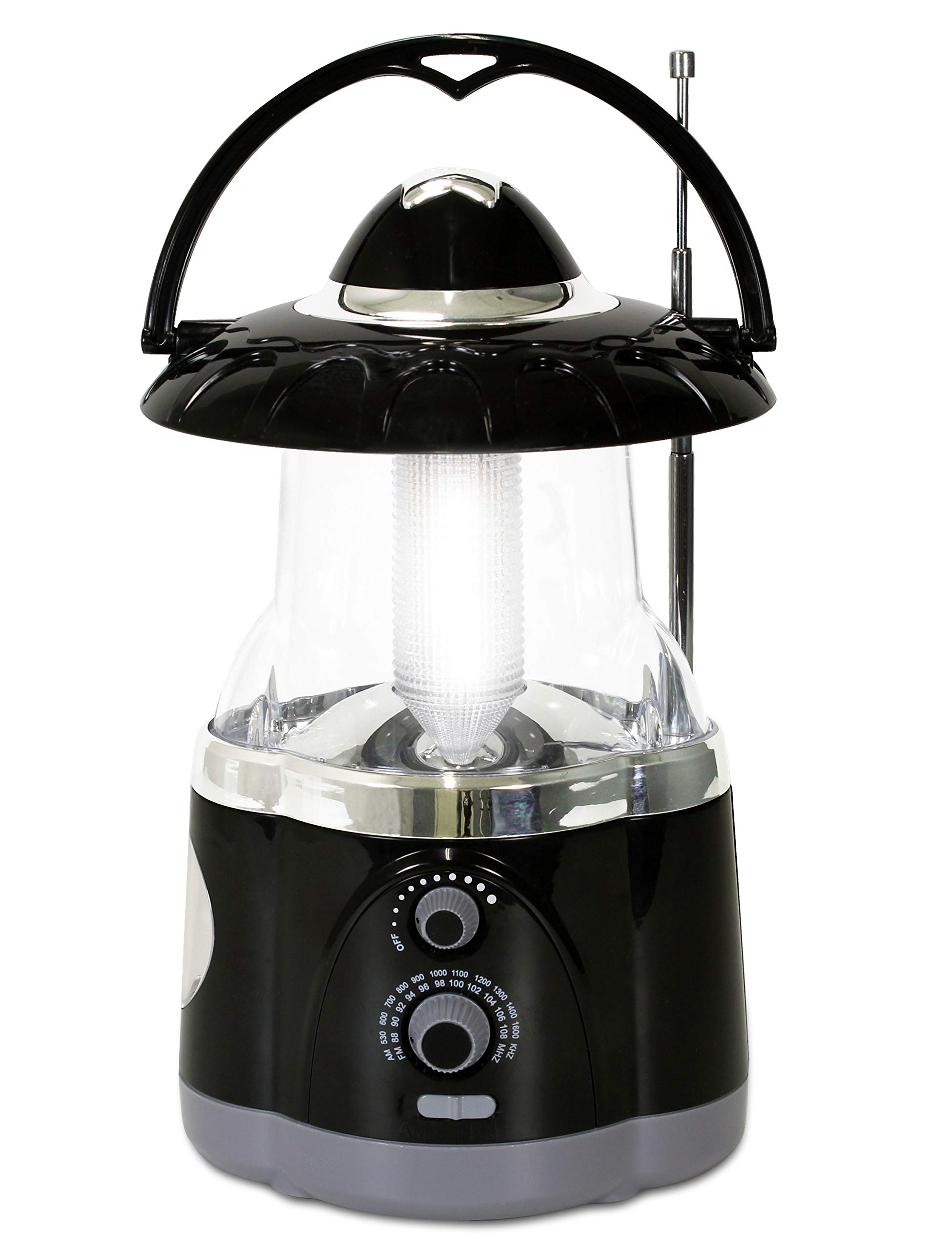 Northpoint 190507 12-Led Lantern With 4-Led Flashlight & Am/Fm Radio (Black)