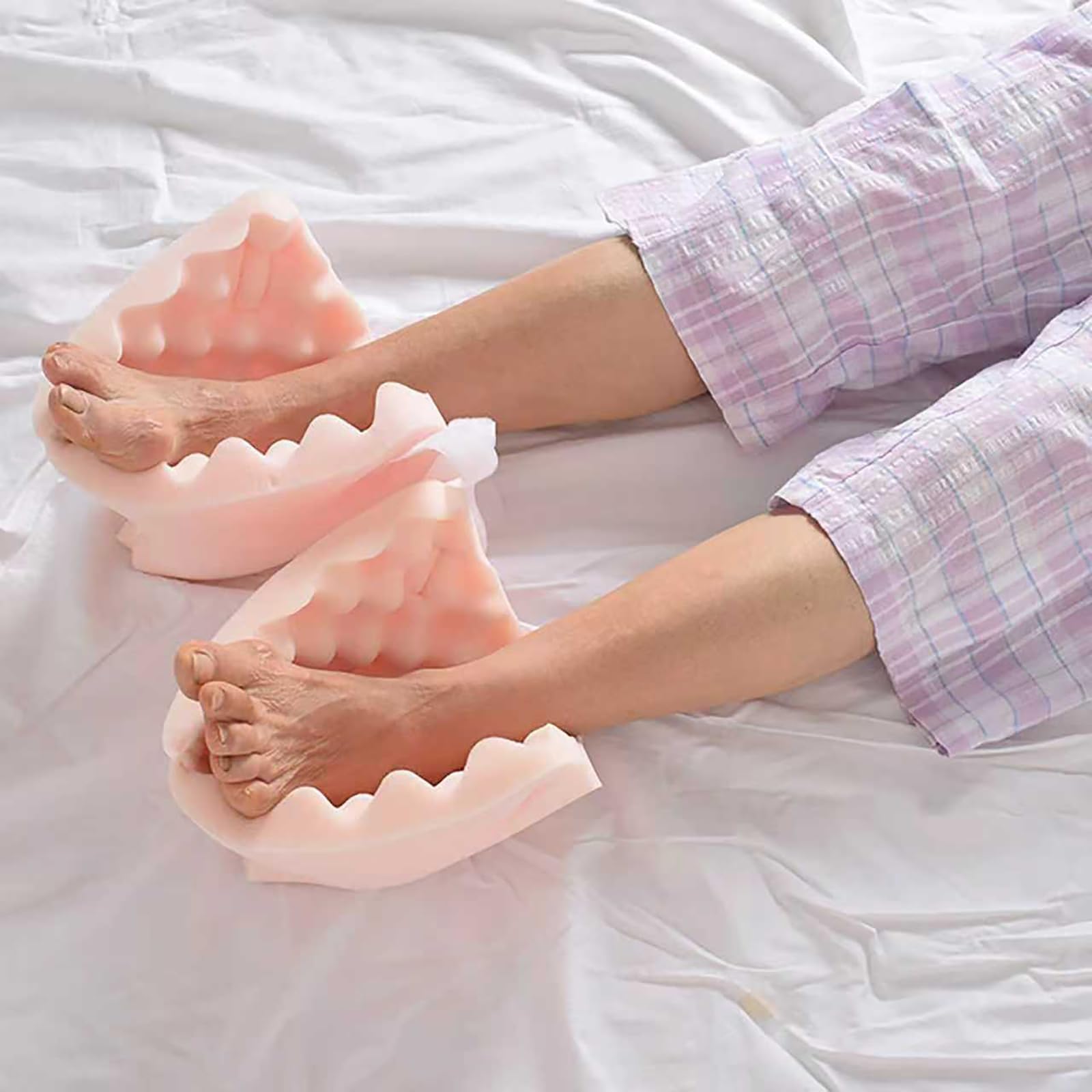 Almohadillas Para Talones, Almohadillas Antiúlceras Para Pies, 1 Par De Almohadillas Protectoras Para Talones, Diseño En Forma De Cáscara De Huevo, Esponja Altamente Elástica, Cómodas Y Transpirables