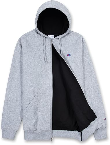 Miniatura 2 de Champion Sudaderas con capucha grandes y altas para hombre, sudadera con capucha de forro polar con cremallera para hombre