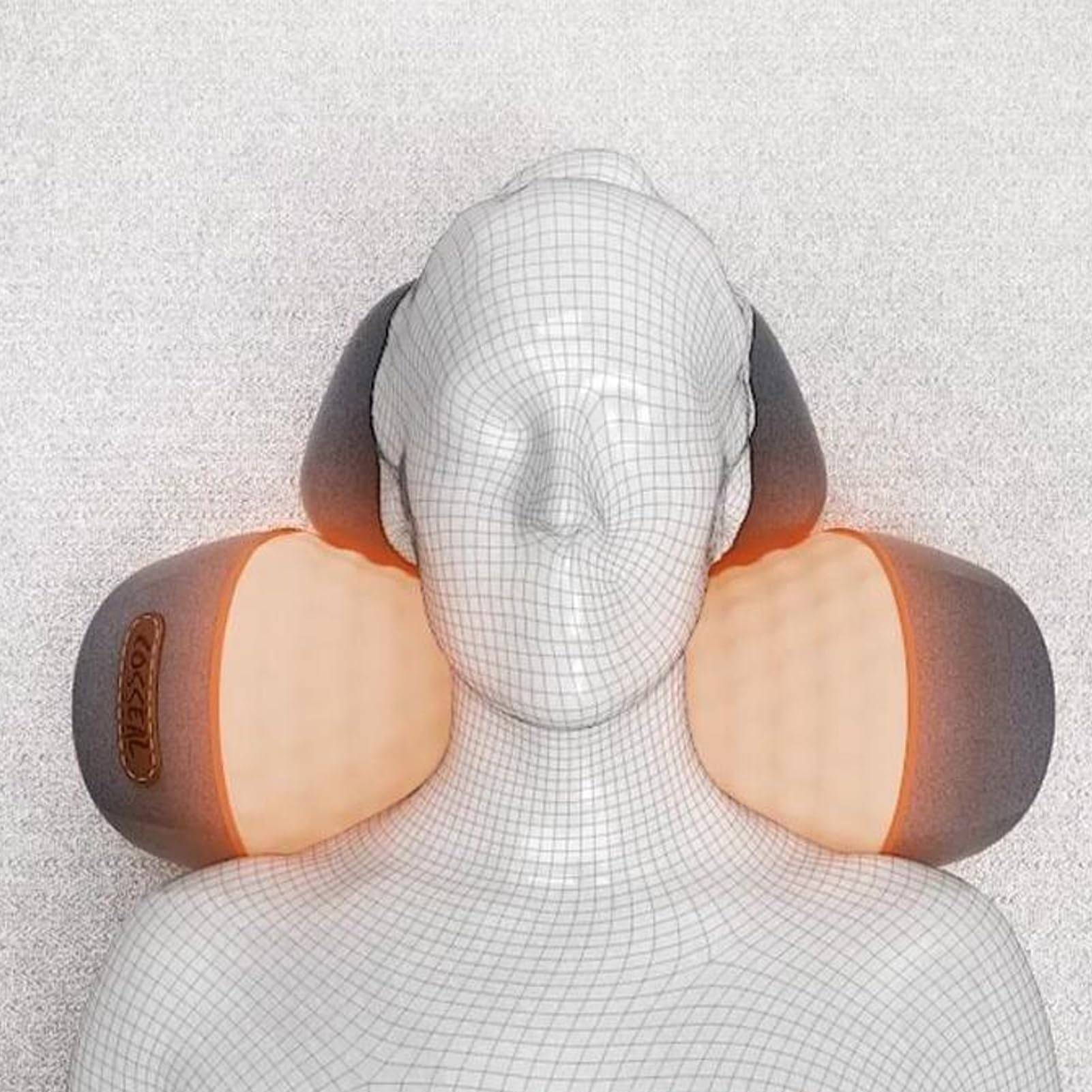 Almohada Masajeadora Cervical Con Calor | Relajante Muscular Para Hombros | Soporte Cervical Eléctrico Ergonómico con Memory Foam Masajeador - Apoyo para Hombros Cuello Cabeza Relajación Mujeres Hombr