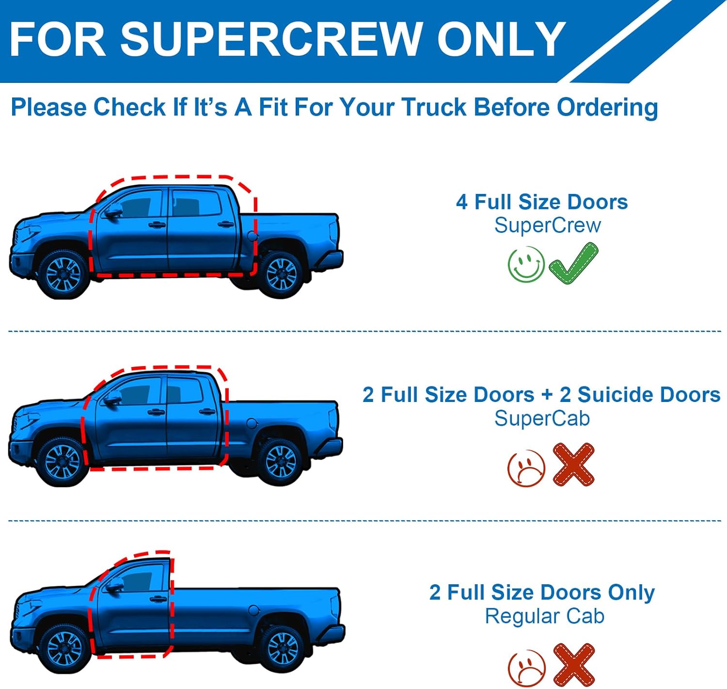 6.3 Inches Running Boards Fit for 2015-2023 15 16 17 18 19 20 21 22 23 Ford F150 F-150 SuperCrew Cab 4 Full Size Doors with 6 Brackets Side Step Rail Nerf Bars