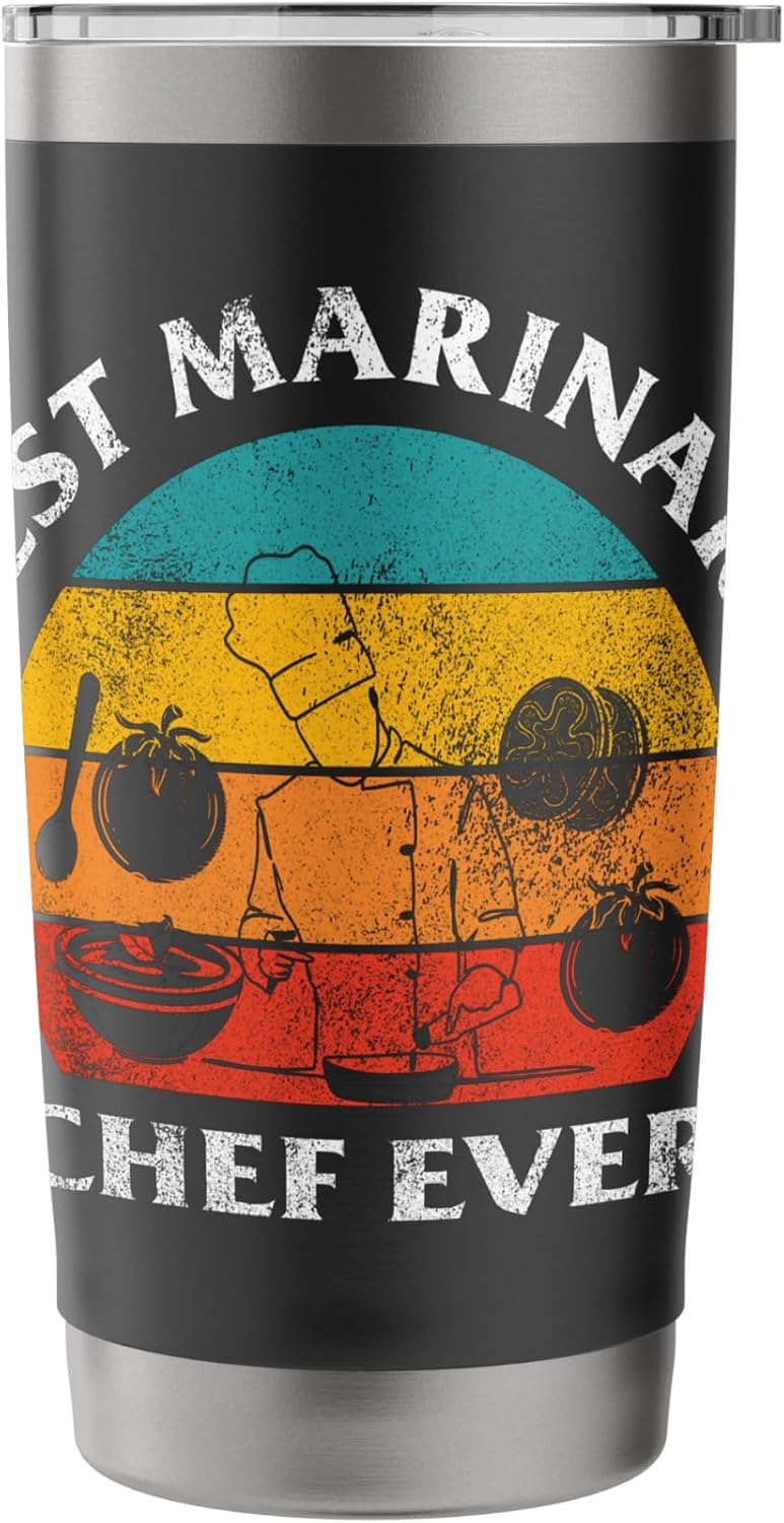 Best Marinara Chef Ever Marinara Italian Food Lover Stainless Steel Insulated Tumbler image 3